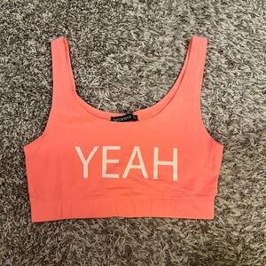 Coral Crop Top